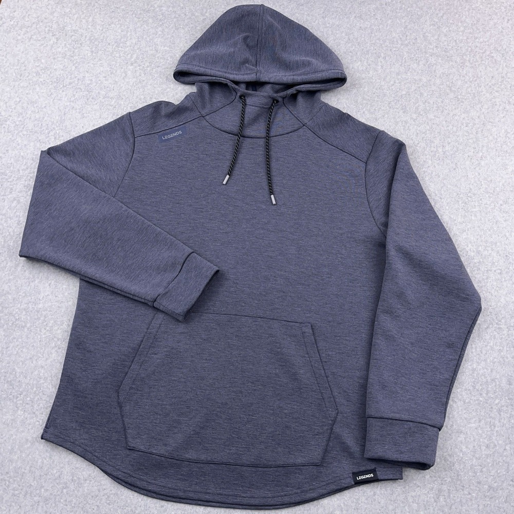Legends Hawthorne Tech Hoodie‎ Mens XL Blue Performance Pullover Gym Sweatshirt